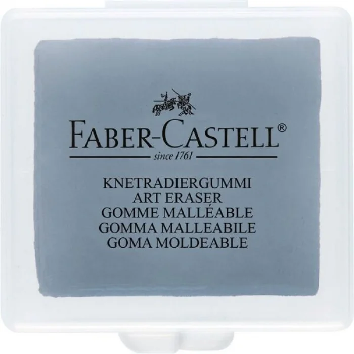 Faber Castell Plastik Kutulu Gri Hamur Silgi