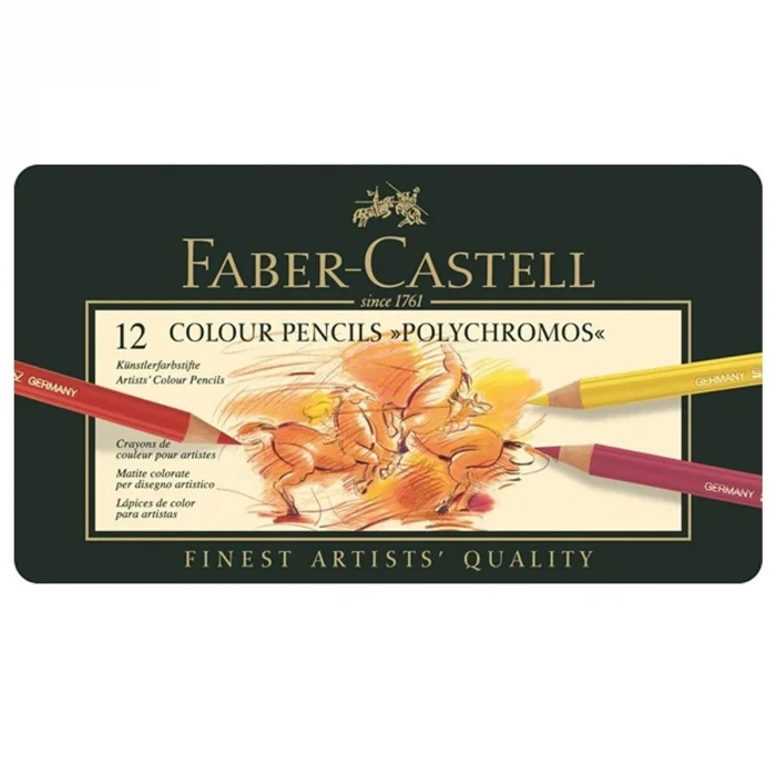 Faber Castell Polychromos Kuru Boya Kalemi Seti 12 Renk