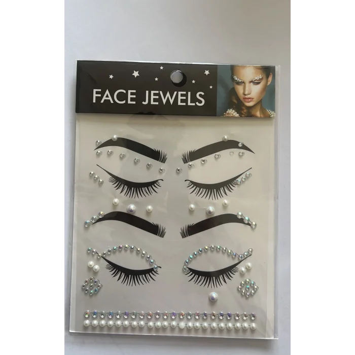 Face Gems Kristal Yüz Taşı Model 20