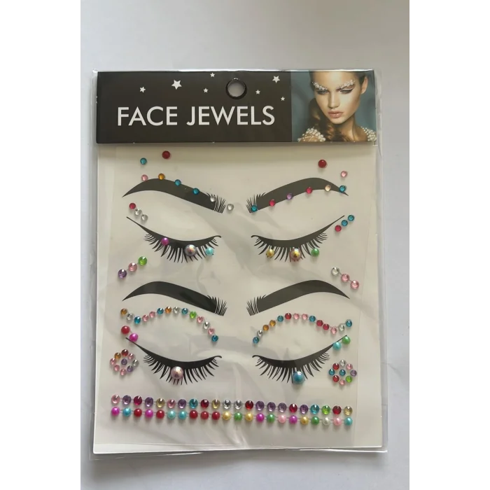 Face Gems Kristal Yüz Taşı Model 21