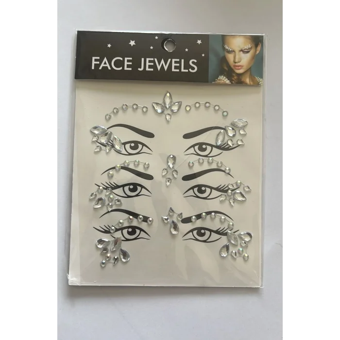 Face Gems Kristal Yüz Taşı Model 23