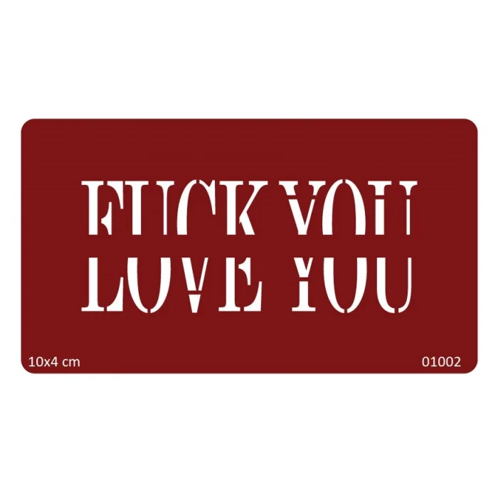 Fack You Geçici Dövme Deseni