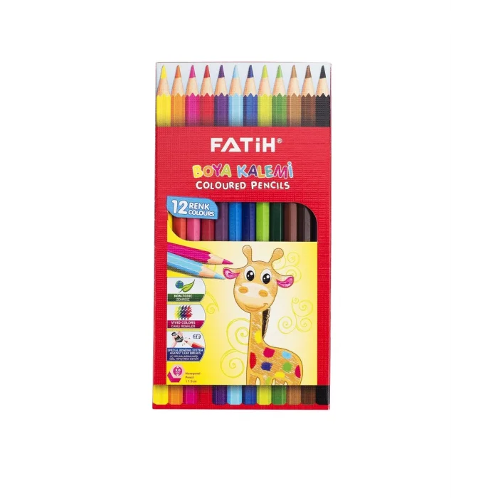 Fatih Kuru Boya 12 Renk Tam Boy