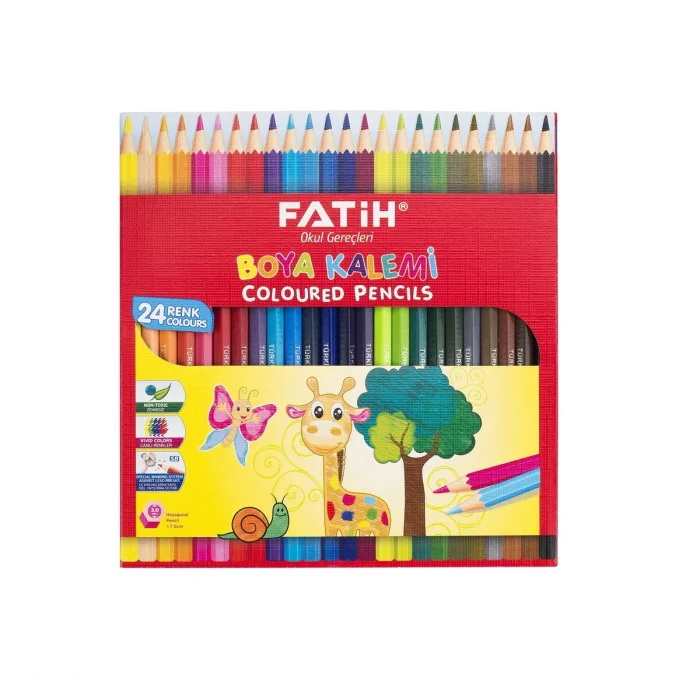 Fatih Kuru Boya 24 Renk Tam Boy