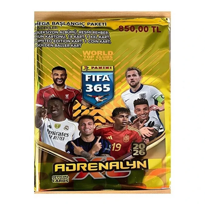 FIFA 365 2026 Adrenalyn Kart Mega Başlangıç Paketi