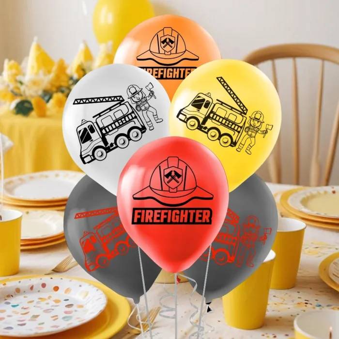 FireFighters Baskılı Pastel Balon 12
