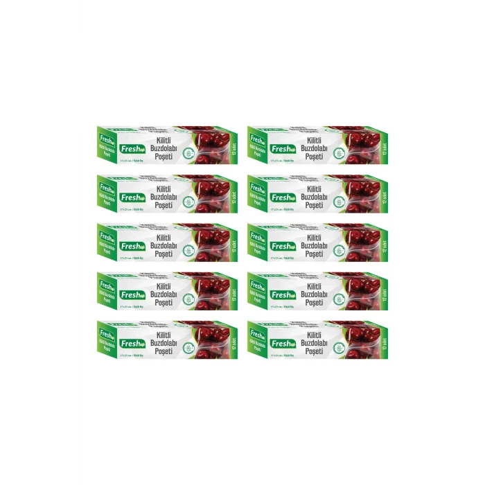 Fresh-Up 17X23 Ekonomik Kilitli Buzdolabı Poşeti 120 Adet