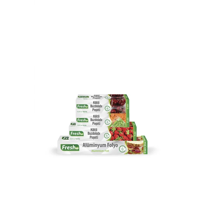 Fresh-Up Ekonomik Mutfak Seti Alüminyum Folyo + Buzdolabı Poşeti Seti