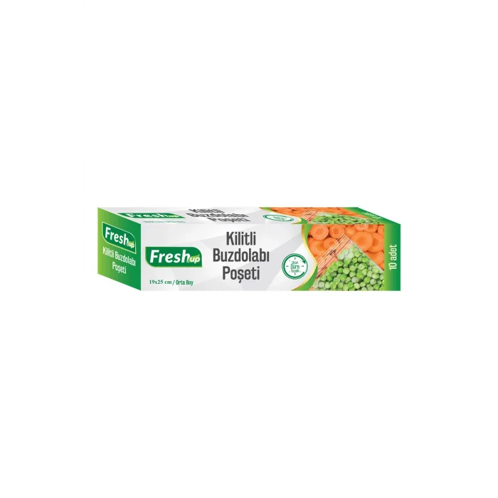 Fresh-Up Orta Boy Kilitli Buzdolabı Poşeti 19*25 cm 10 Adet