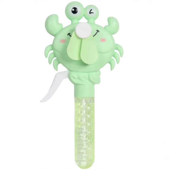 Fun Bubble Fan Yengeç Figürlü Köpük Baloncuk ve Mekanik Pervane