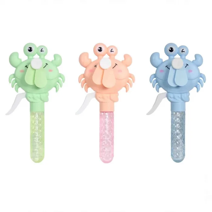 Fun Bubble Fan Yengeç Figürlü Köpük Baloncuk ve Mekanik Pervane