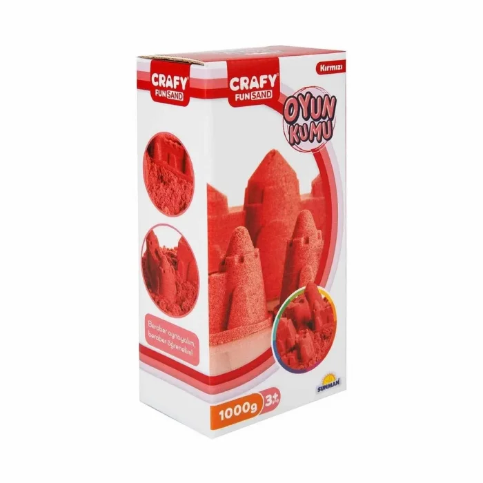 Fun Dough Kinetik Kum 1000 g Kırmızı