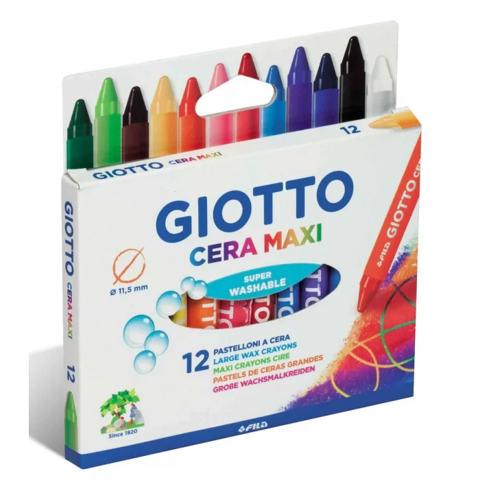 Giotto Cera Maxi Jumbo Mum Boya 12 Renk