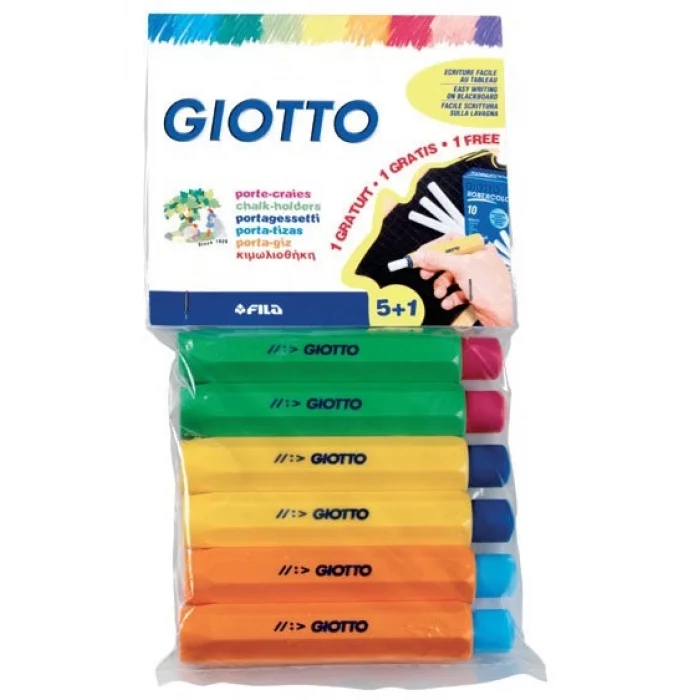 Giotto Tebeşir Tutacağı 5+1 Askılı Paket