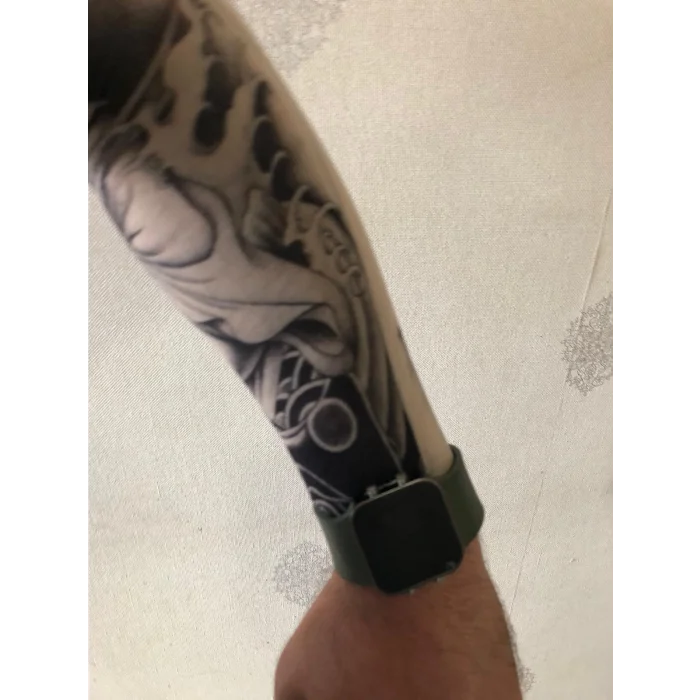 Giyilebilir Çorap Dövme Zar Dövmesi Çift Kol
