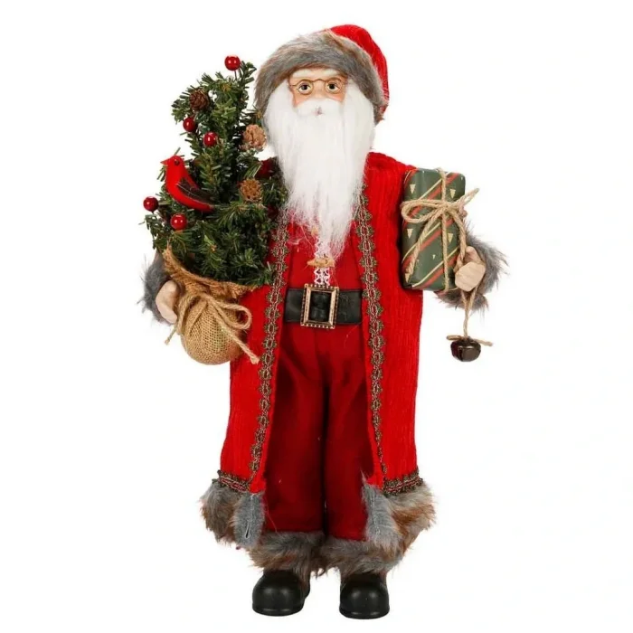 Gözlüklü Noel Baba Dekoratif Biblo 47 cm