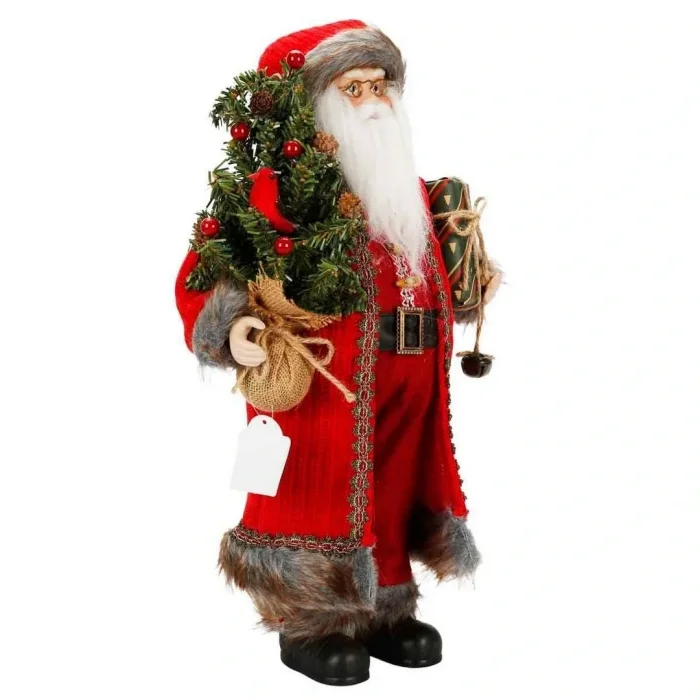 Gözlüklü Noel Baba Dekoratif Biblo 47 cm