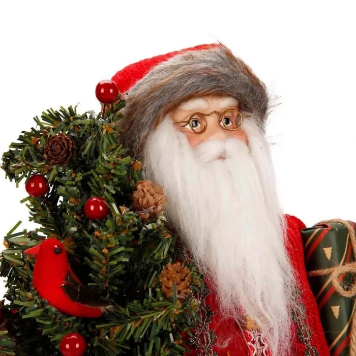 Gözlüklü Noel Baba Dekoratif Biblo 47 cm