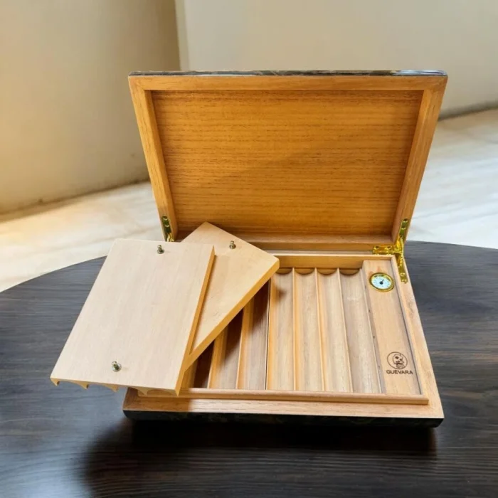 Guevara Ceviz Kaplama Puro Kutusu Humidor 8s