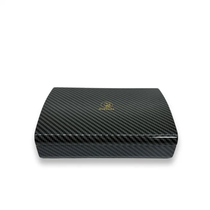 Guevara Karbon Desen Mini Puro Kutusu Humidor Siyah 5s