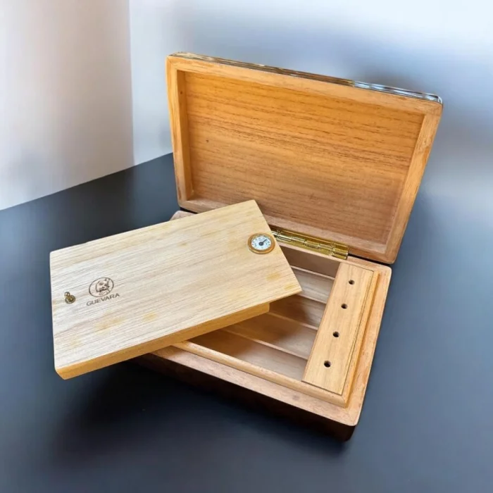 Guevara Sedir Mini Puro Kutusu Humidor Kahve 4s