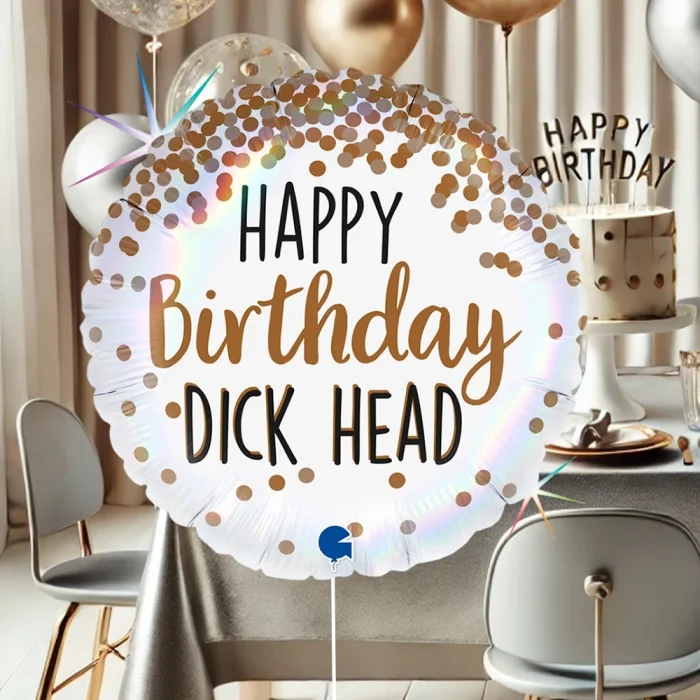 Happy Birthday Dick Head Grabo Folyo Balon 18