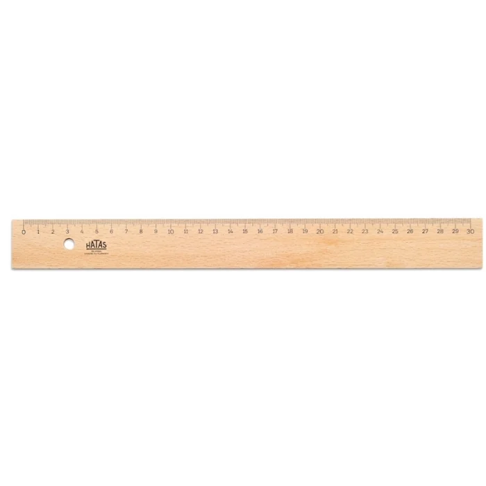 Hatas Tahta Cetvel 30 cm.