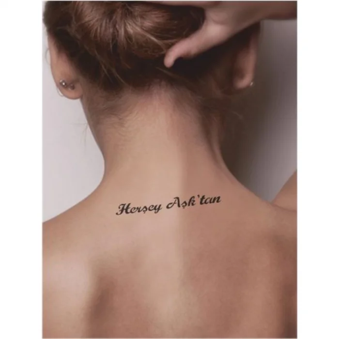 Her şey Aşktan Tattoo Geçici Dövme Şablonları Kına Kalıpları