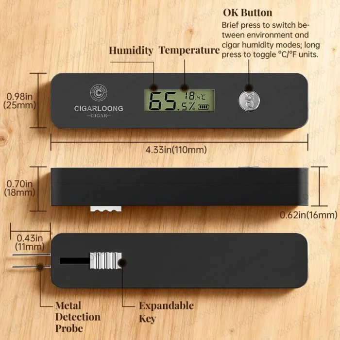 Humidimeter Dijital Dedectör Puro İçi Nem Ölçer