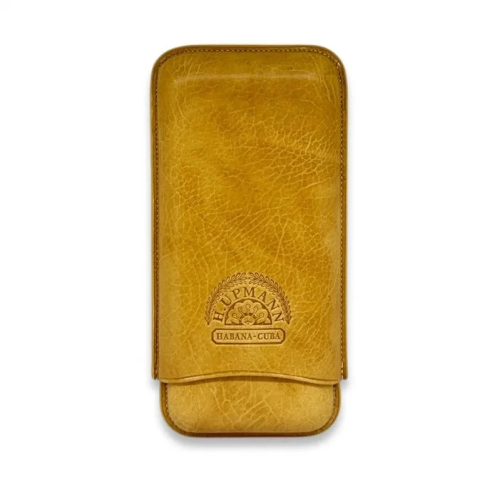 H.Upmann Baskılı Deri Puro Kılıfı 3lü Taba (64Ring)
