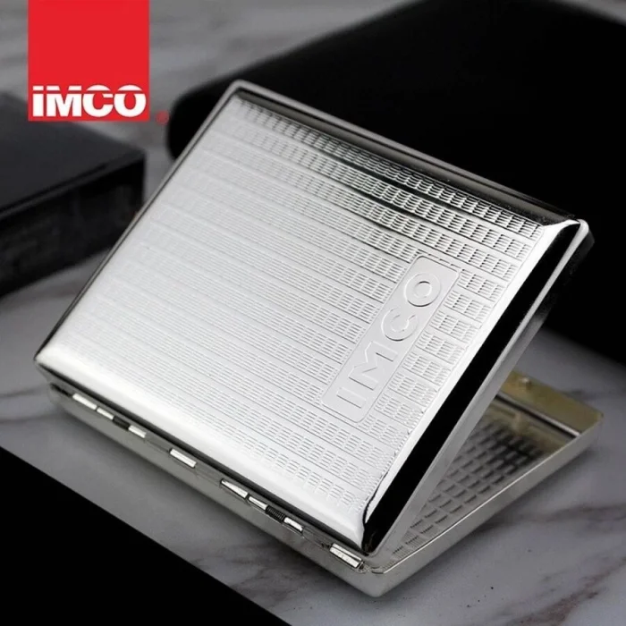 Imco Logolu Kısa Metal Sigara Tabakası 18 li