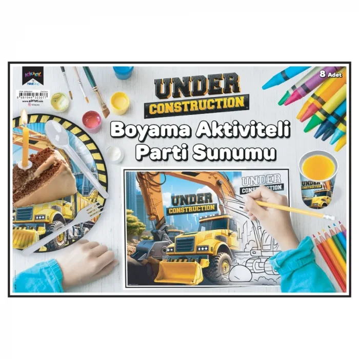 İnşaat Makineleri Boyama Aktiviteli Parti Sunumu