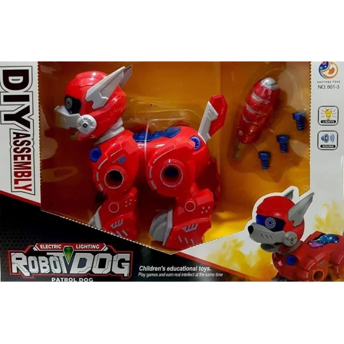 Işıklı Sesli Yürüyen Pilli Sök Tak Robot Köpek