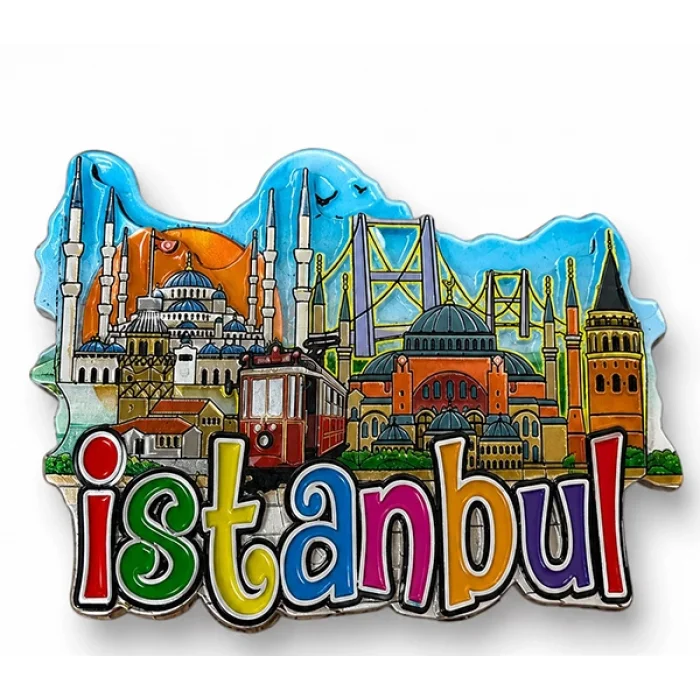 İstanbul Temalı Silikon Buzdolapı Süsü Magnet Alk5944