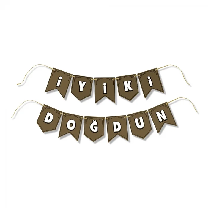İyi ki Doğdun Altın Harf Afiş