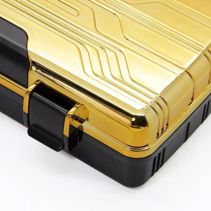 Jifeng Seyahat Tipi Puro Kutusu Humidor Gold (10Cigar)