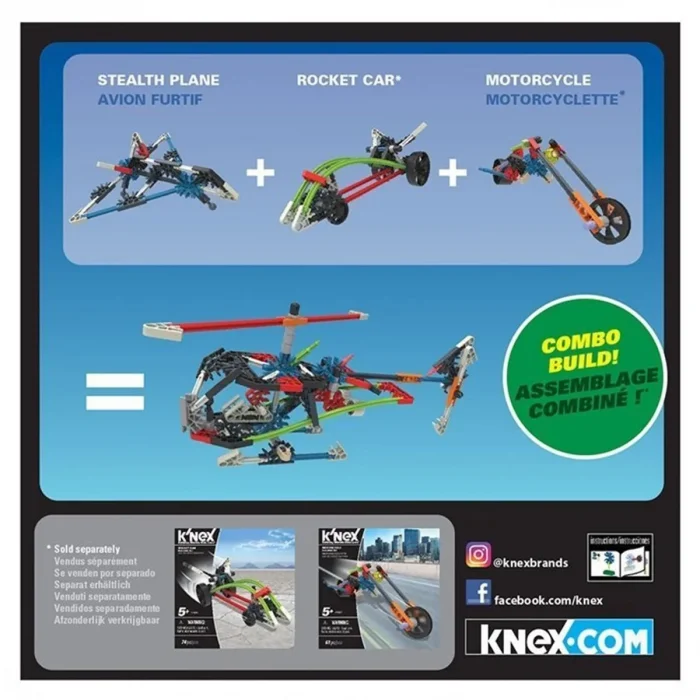 K'Nex Stealth Plane Building Oyun Seti 17008