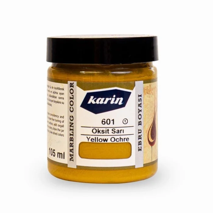 Karin Ebru Boyası 105 ml. 601 Oksit Sarı