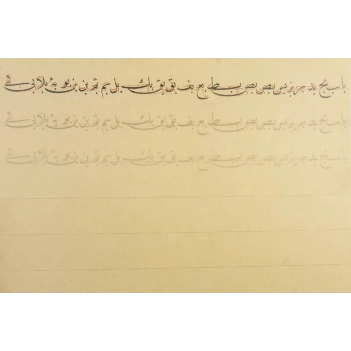 Karin Mehmet Şevki Efendi Nesih Harfleri Meşk Defteri