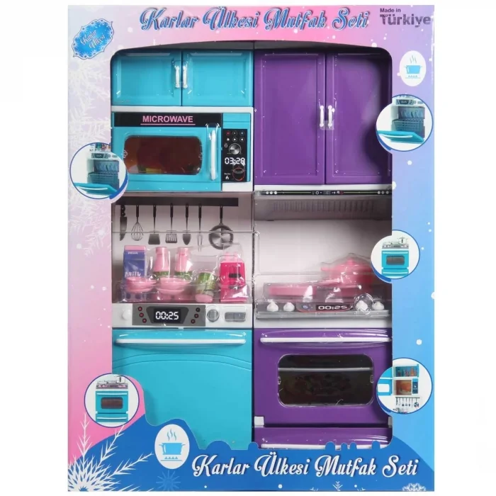 Karlar Ülkesi 2'li Mutfak Seti Fırın Bulaşık Makinesi