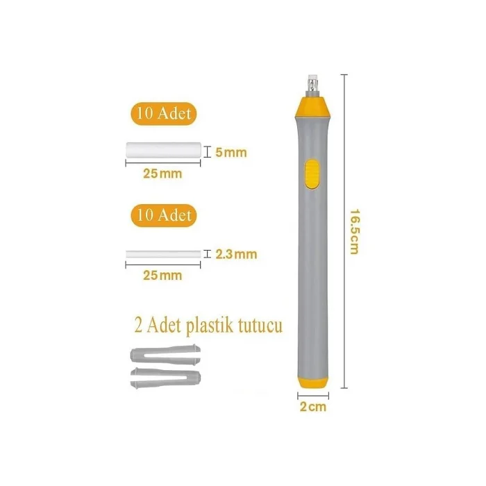 Keep Smiling Pilli Silgi Seti + 22 Adet Silgi Yedeği