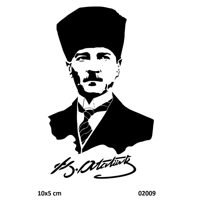 Kemal Atatürk Geçici Dövme Şablonu