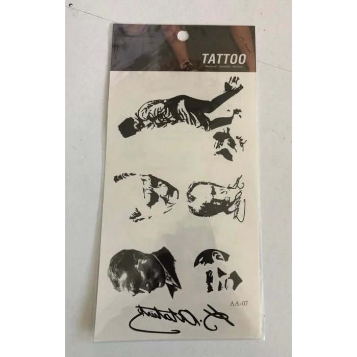 Kemal Atatürk Yapıştırma Sticker Dövme Geçici Dövme Temporary Tattoos