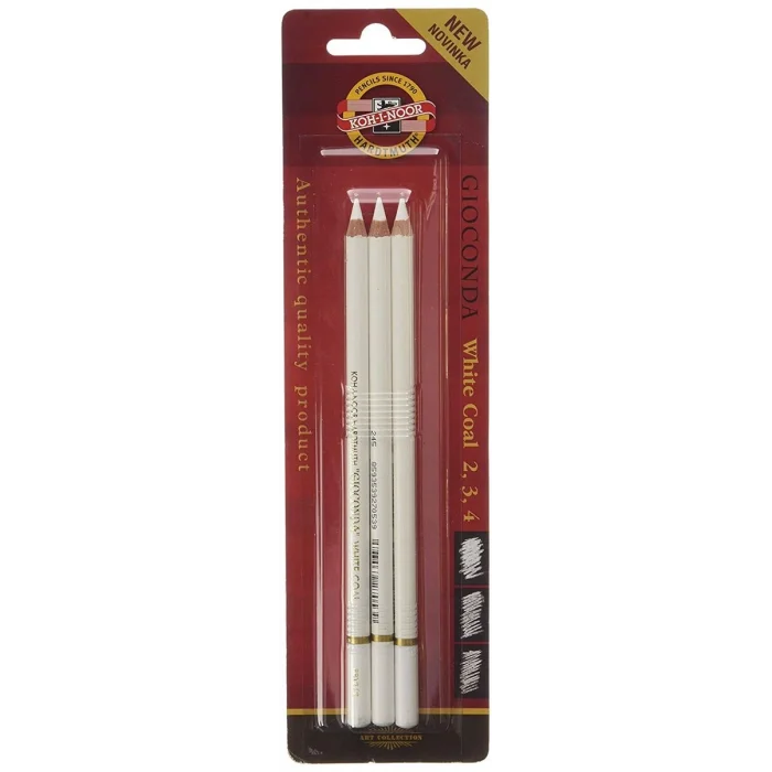 Koh-i Noor Gioconda White Coal Beyaz Kömür Füzen Kalem Seti 3lü