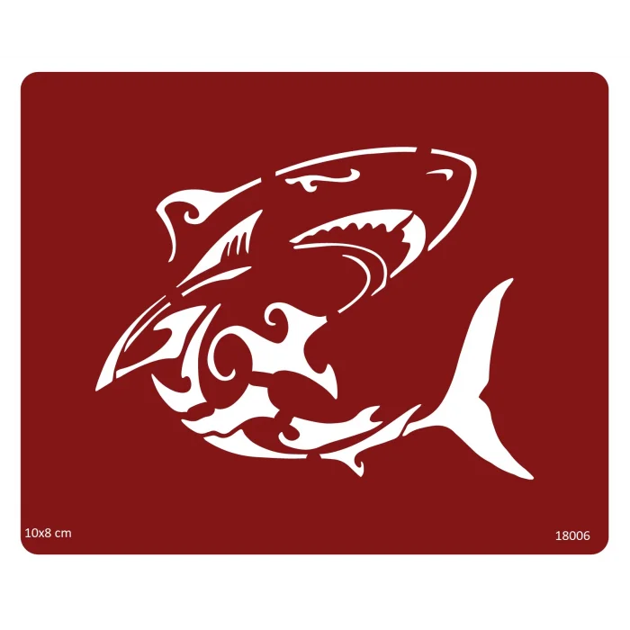 Köpek Balığı Shark Geçici Dövme Kalıbı