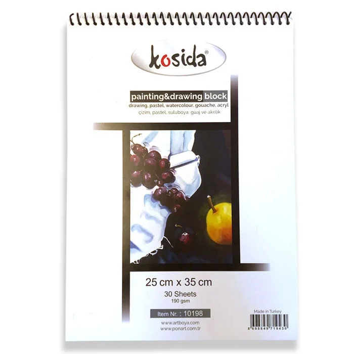 Kosida Resim Defteri Dokulu 25x35 190 gr. 30 yp. KHM-10 628 198