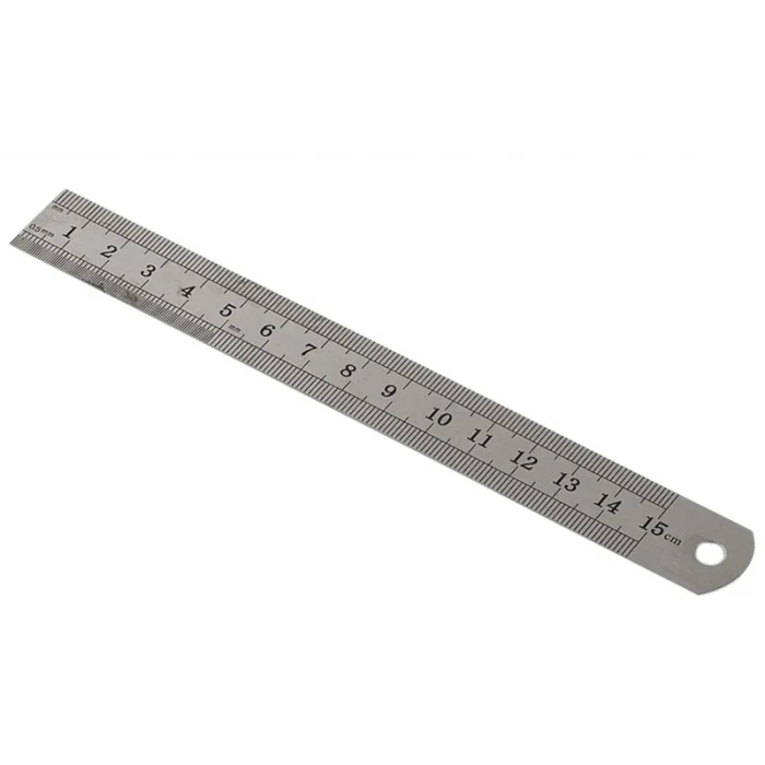 Kraf Çelik Cetvel 15 cm. Inch Ölçülü