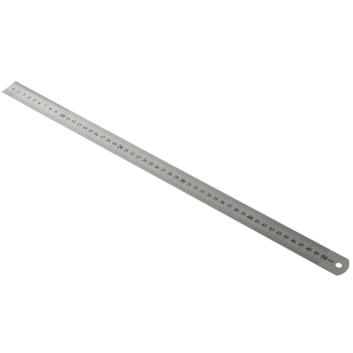 Kraf Çelik Cetvel 50 cm. Inch Ölçülü
