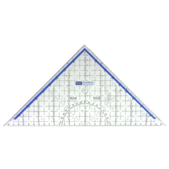 Kraf Geometrik Açılı Gönye Cetvel Geoder-Aristo 32 cm.
