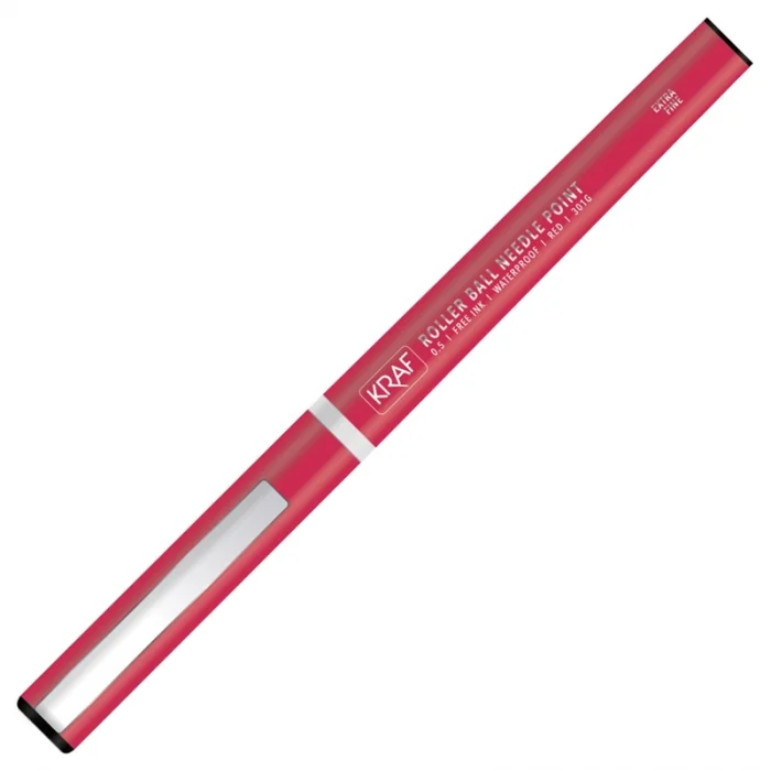 Kraf İğne Uçlu Roller Kalem 0.5 mm. KIRMIZI